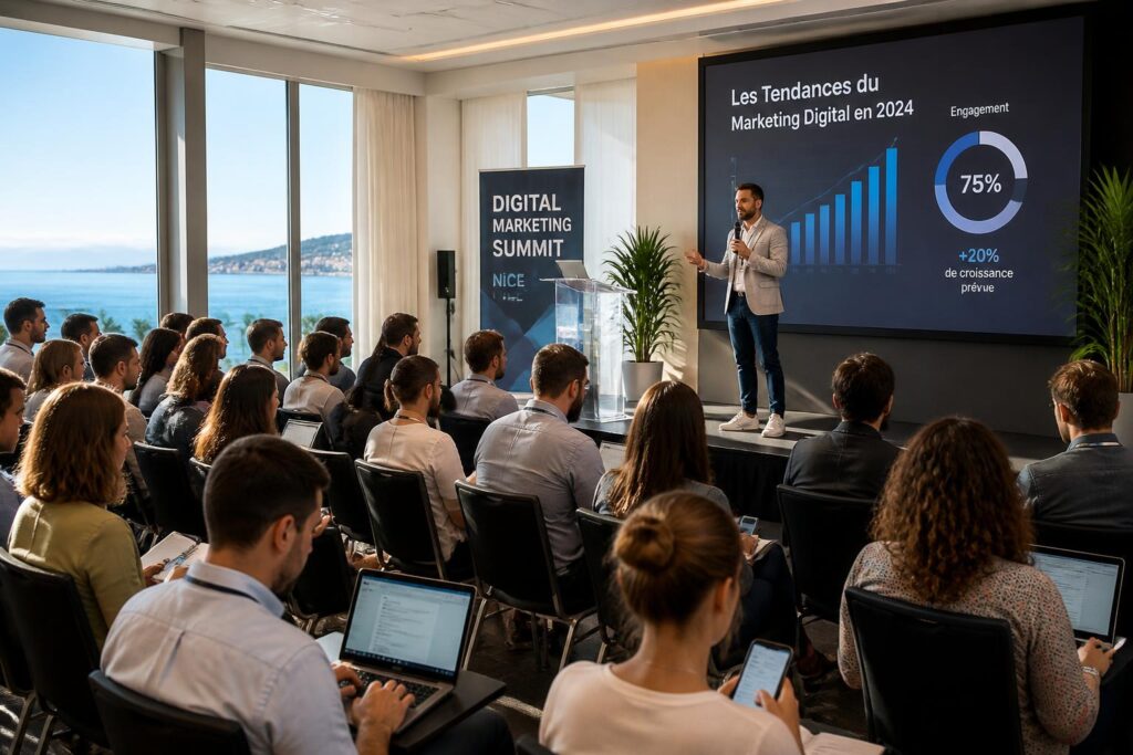 découvrez lors de la conférence à nice les opportunités clés pour les professionnels du marketing digital afin d'optimiser leurs stratégies et développer leur réseau.