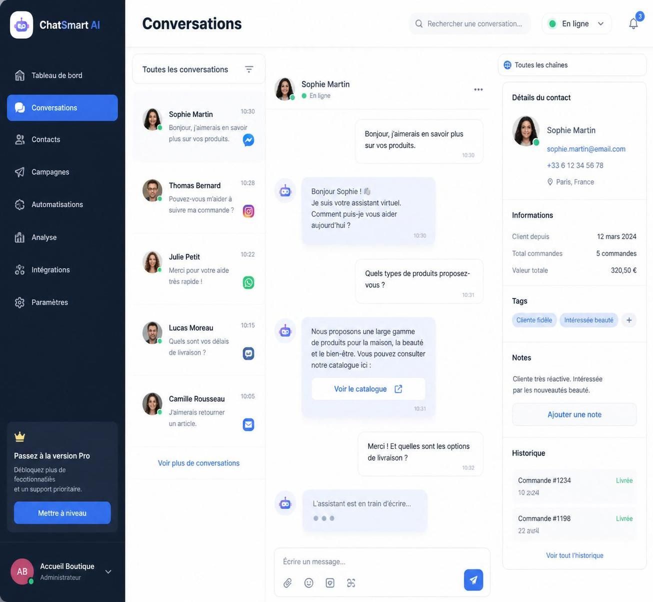 découvrez comment chat.com transforme la communication en ligne des entreprises grâce à des solutions innovantes et efficaces, améliorant ainsi l'engagement client et la productivité.